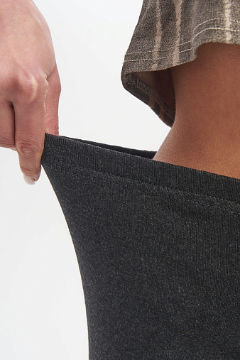 Лосины теплые антрацит