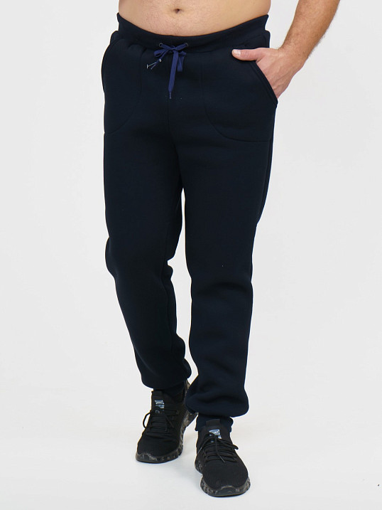 Брюки мужские футер 3-х нитка синий