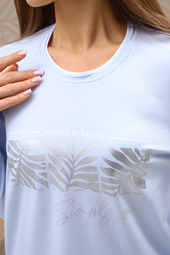 Лонгслив женский Рио голубой