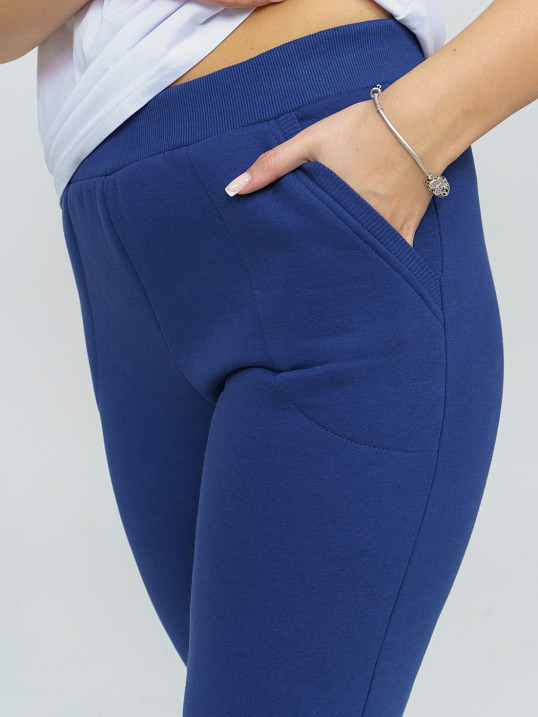 Брюки женские футер 3-х нитка индиго