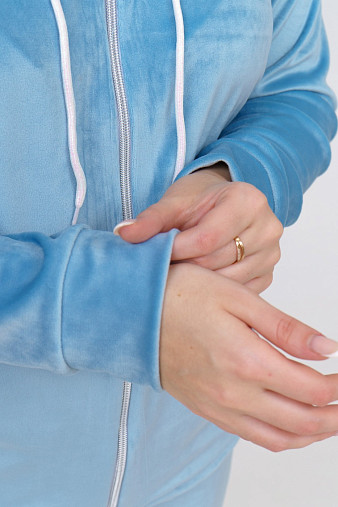 Костюм Авеню велюр аква