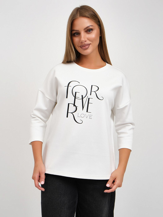 Свитшот женский Одри молочный