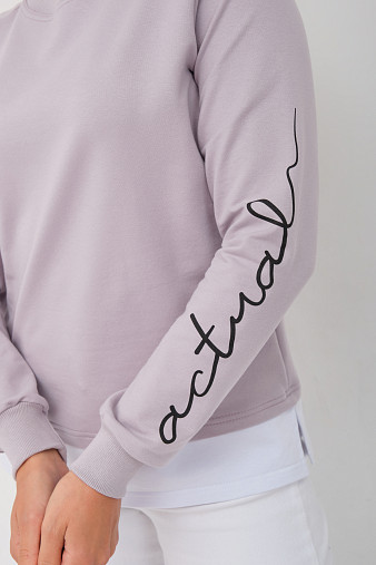 Толстовка женская Дабл св.серый