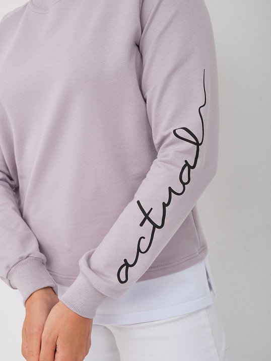 Толстовка женская Дабл св.серый