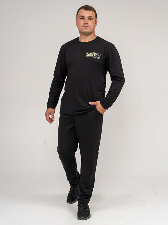 Брюки мужские без манжета черные