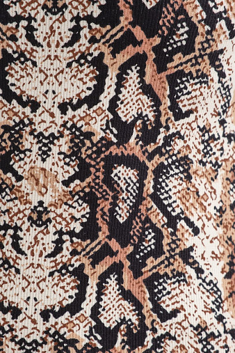 Лонгслив Флирт коричневый/питон