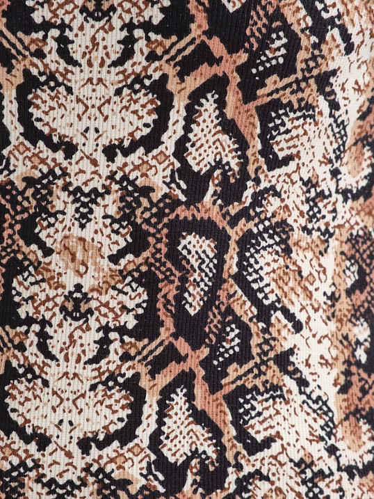 Лонгслив Флирт коричневый/питон