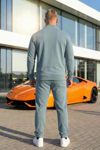 Толстовка мужская Старк 3-х нитка петля пепельный