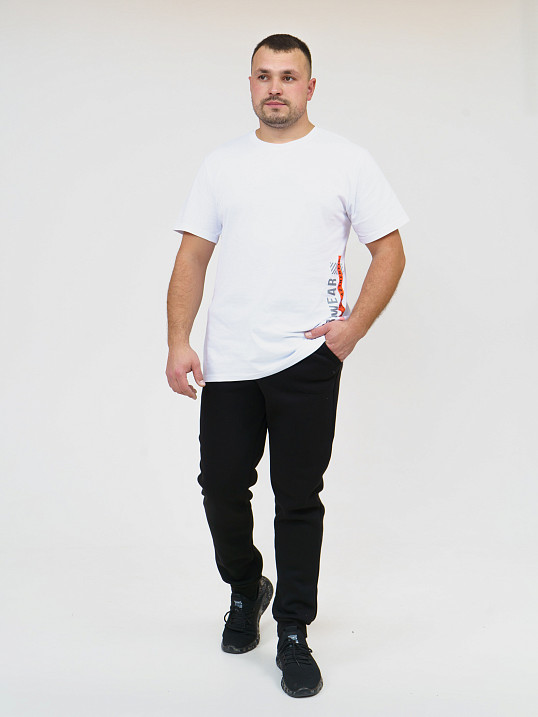 Брюки мужские футер 3-х нитка чёрный