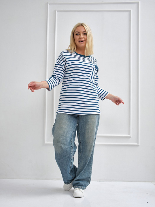 Лонгслив Горизонт петроль