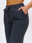 Брюки женские футер 3-х нитка антрацит/меланж