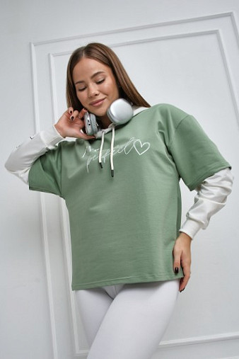 Толстовка женская Венди фисташка