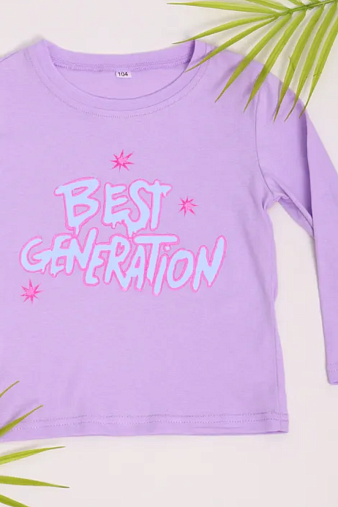 Лонгслив детский  "Старт" лаванда