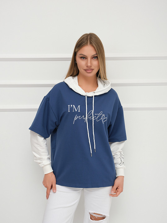 Толстовка женская Венди св.индиго