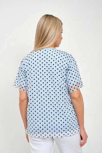 Футболка женская Бьюти вискоза голубой