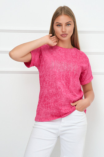 Футболка женская Арабеска фуксия