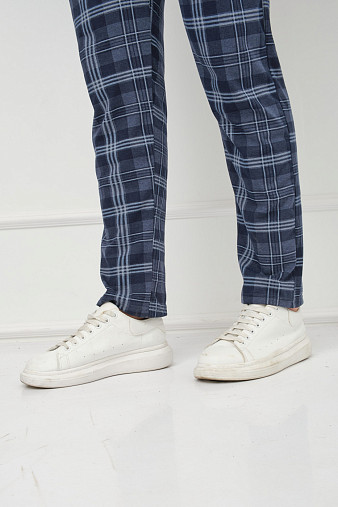 Брюки мужские Легион индиго/клетка