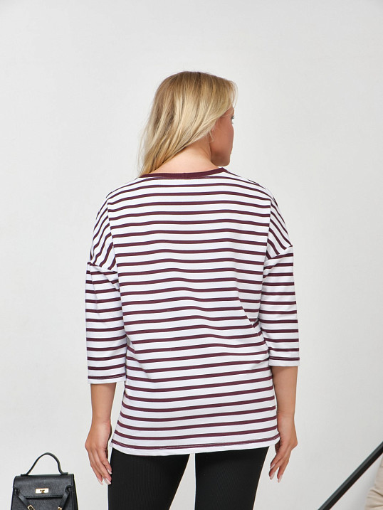 Лонгслив Горизонт марсала