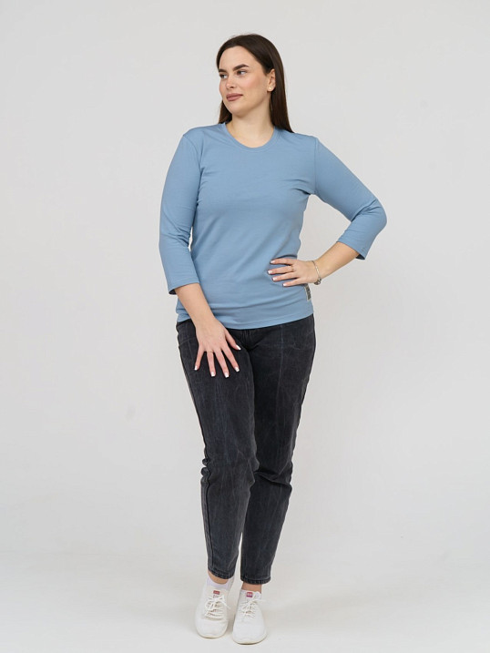 Джемпер однотонный Лира 3/4 рукав арона