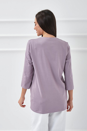 Лонгслив Элис рукав 3/4 светло-лиловый