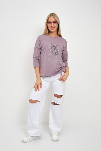 Лонгслив женский Сати корица