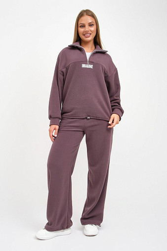 Костюм жен. Тренд-2 флис т.лиловый