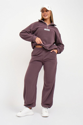 Костюм жен. Тренд-2 флис т.лиловый