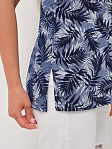 Рубашка Акцент джинс/папоротник