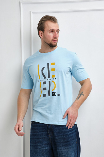 Футболка мужская Фантом-2 св.голубой