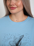 Футболка женская Жанет голубой