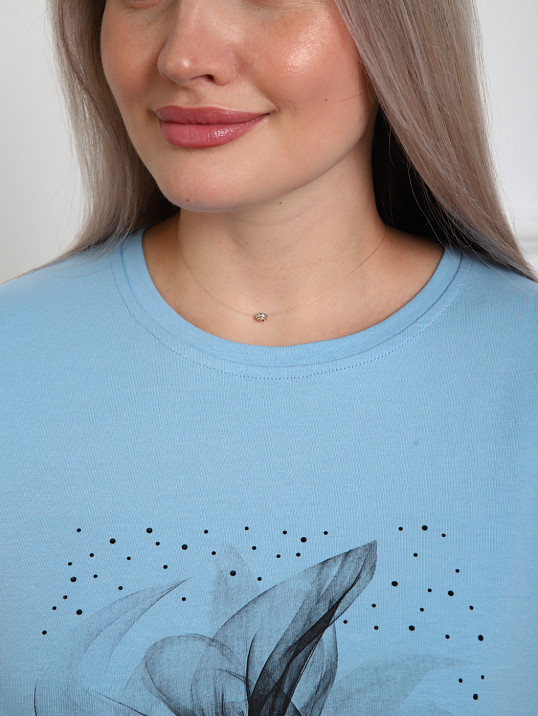 Футболка женская Жанет голубой