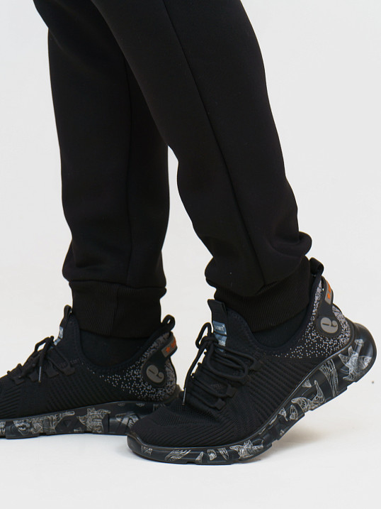 Брюки мужские футер 3-х нитка чёрный