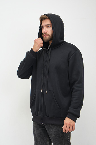 Толстовка муж. Дэнди 3-х нитка начес черный