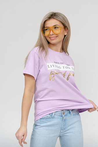 Футболка женская Имидж лаванда