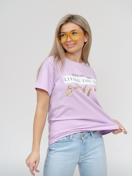 Футболка женская Имидж лаванда