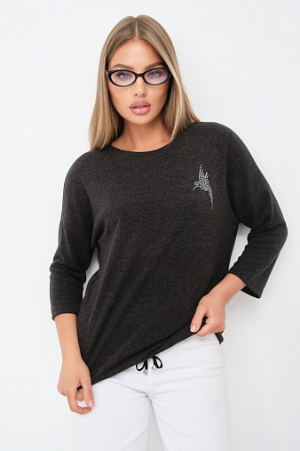 Джемпер Оливия т.серый