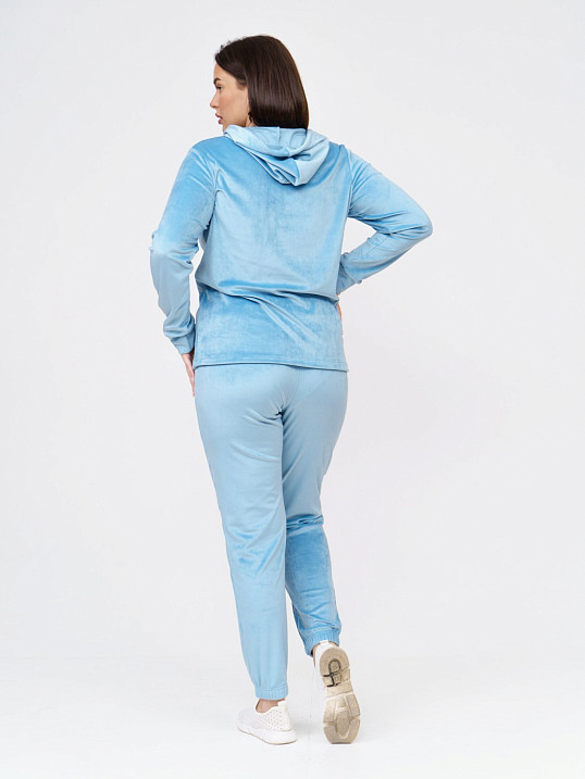 Костюм Авеню велюр аква