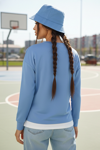 Свитшот женский Кетти голубой