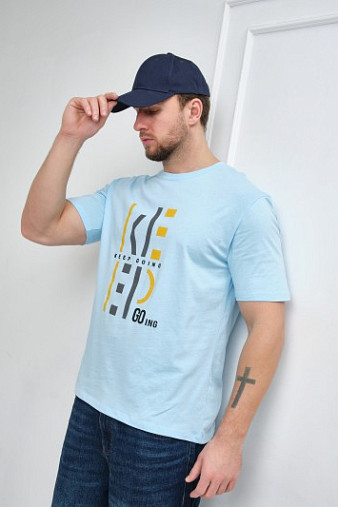 Футболка мужская Фантом-2 св.голубой