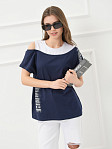 Футболка женская Мирэль т.синий