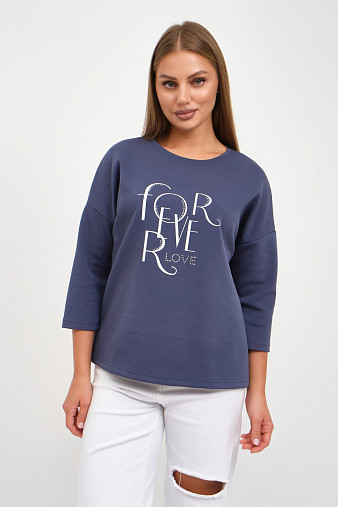 Свитшот женский Одри индиго