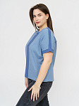 Футболка женская Моника голубой/меланж