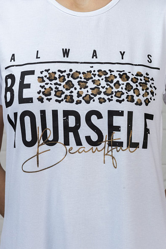 Футболка Селфи белый