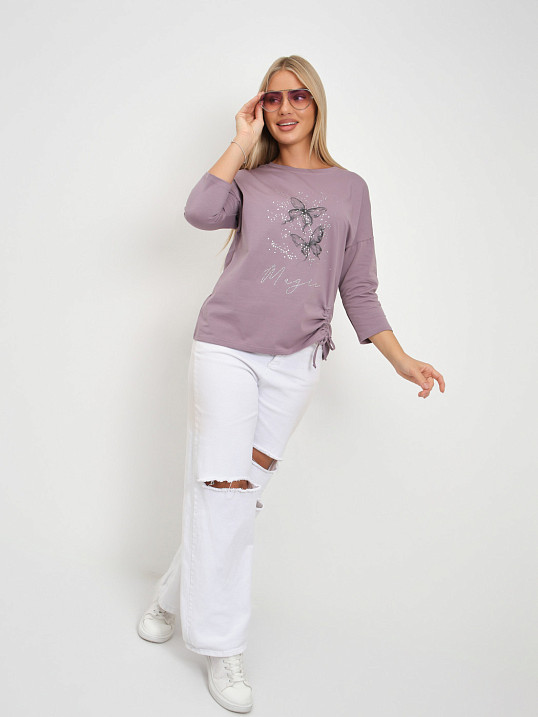 Лонгслив женский Сати корица