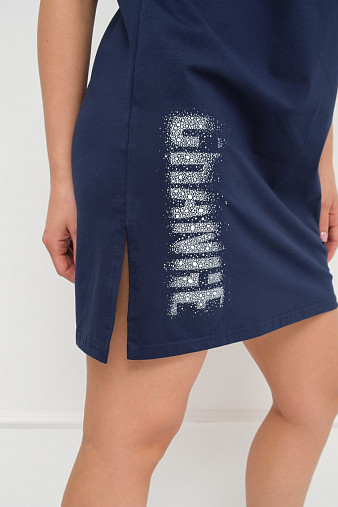 Платье женское Мирэль со стразами т.синий