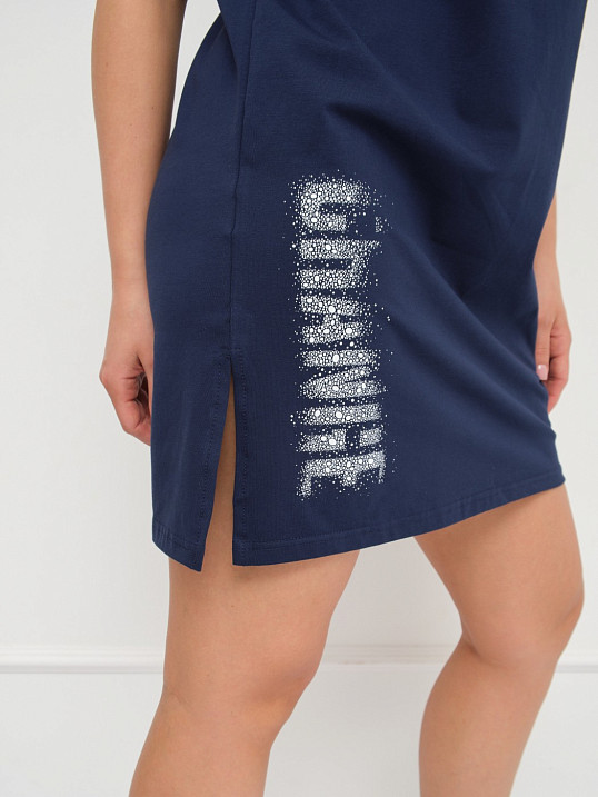 Платье женское Мирэль со стразами т.синий