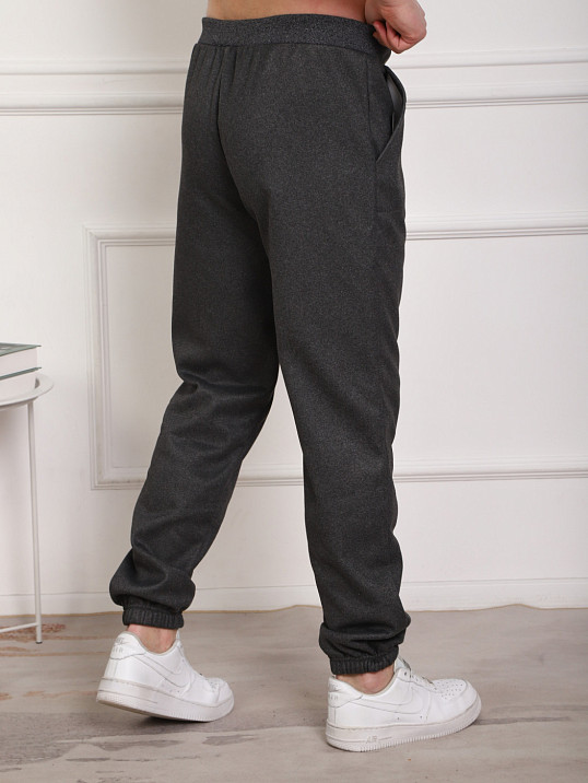 Брюки мужские теплые т.серый