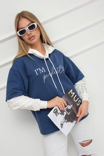 Толстовка женская Венди св.индиго