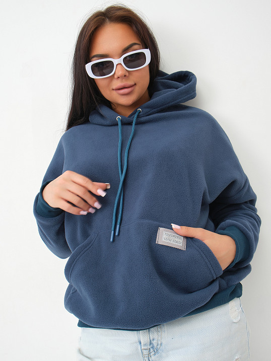Толстовка женская Бэлла флис петроль