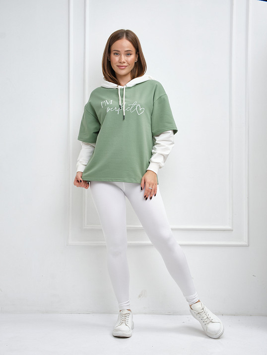 Толстовка женская Венди фисташка